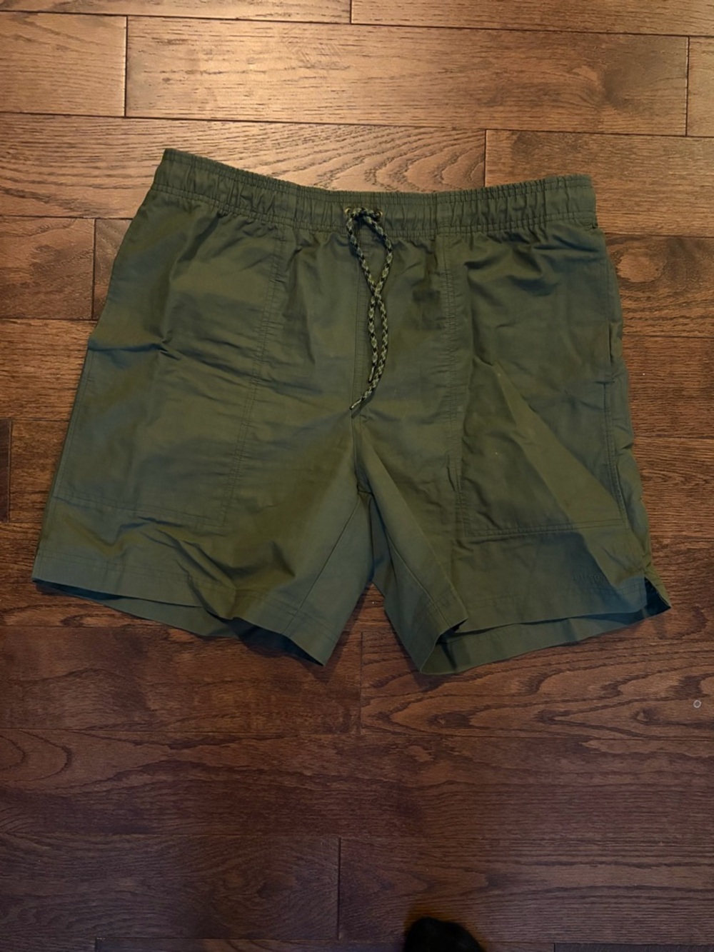Filson Green River Olive Green Elastic Drawstring Athletic Shorts medium
